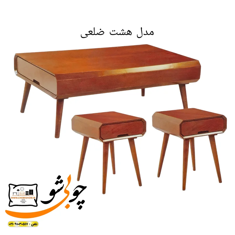 جلومبلی چوبی مدل هشت ضلعی