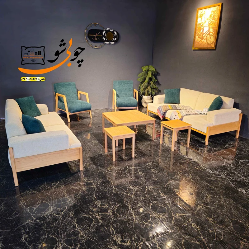 مبلمان راحتی هشت نفره مدل بارکو
