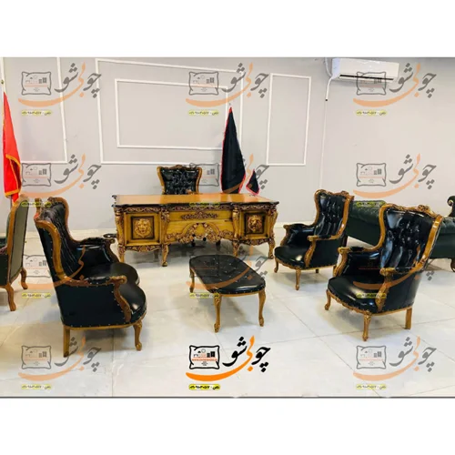 ست میز و مبلمان مدیریتی مدل موناکو